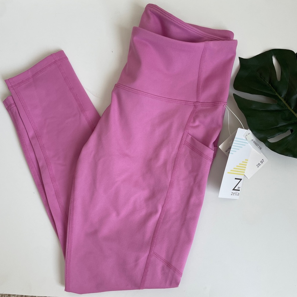 Z by Zella Pink High-Waisted Leggings
